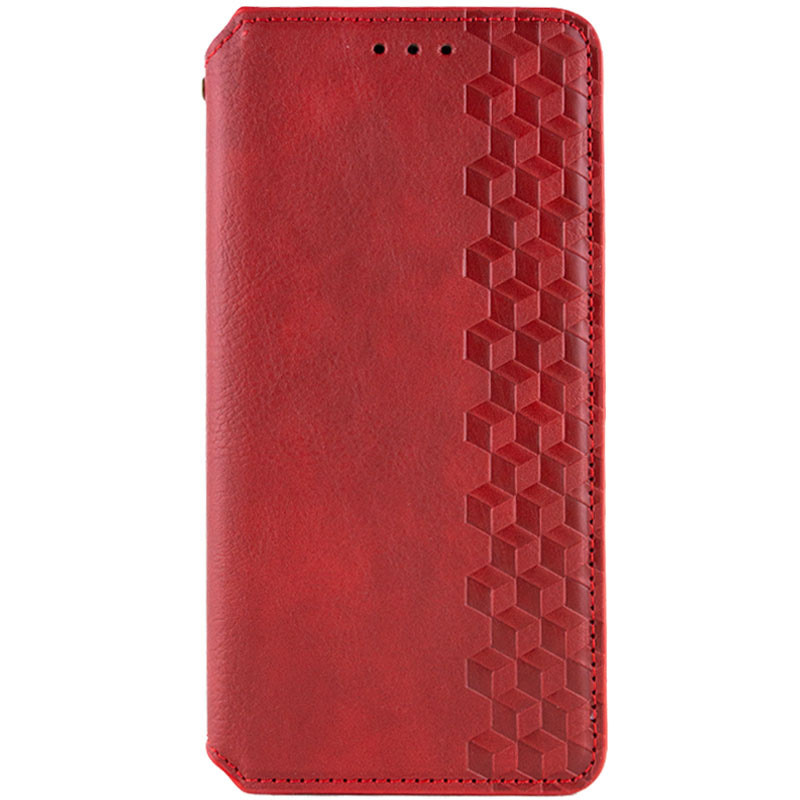 Шкіряний чохол-книжка GETMAN Cubic (PU) для Oppo A58 4G Червоний