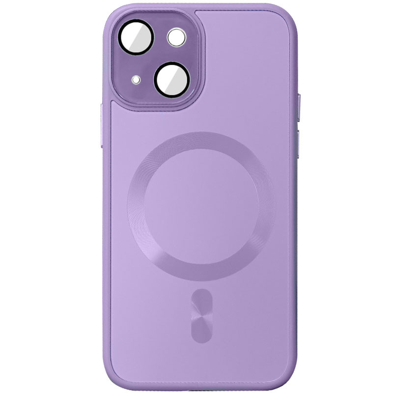 Чохол TPU+Glass Sapphire Midnight with Magnetic Fit для Apple iPhone 15 (6.1") Бузковий / Lilac