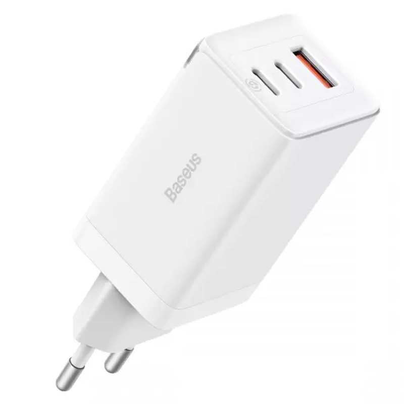МЗП Baseus GaN5 Pro PD65W+QC3.0 (1USB-A/2C) (CCGP12020) White