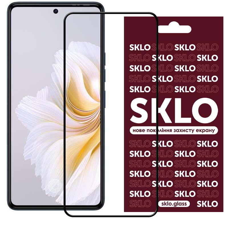 Захисне скло SKLO 3D для TECNO Pova 5 (LH7n) / Pova 6 Neo (LI6) Чорний