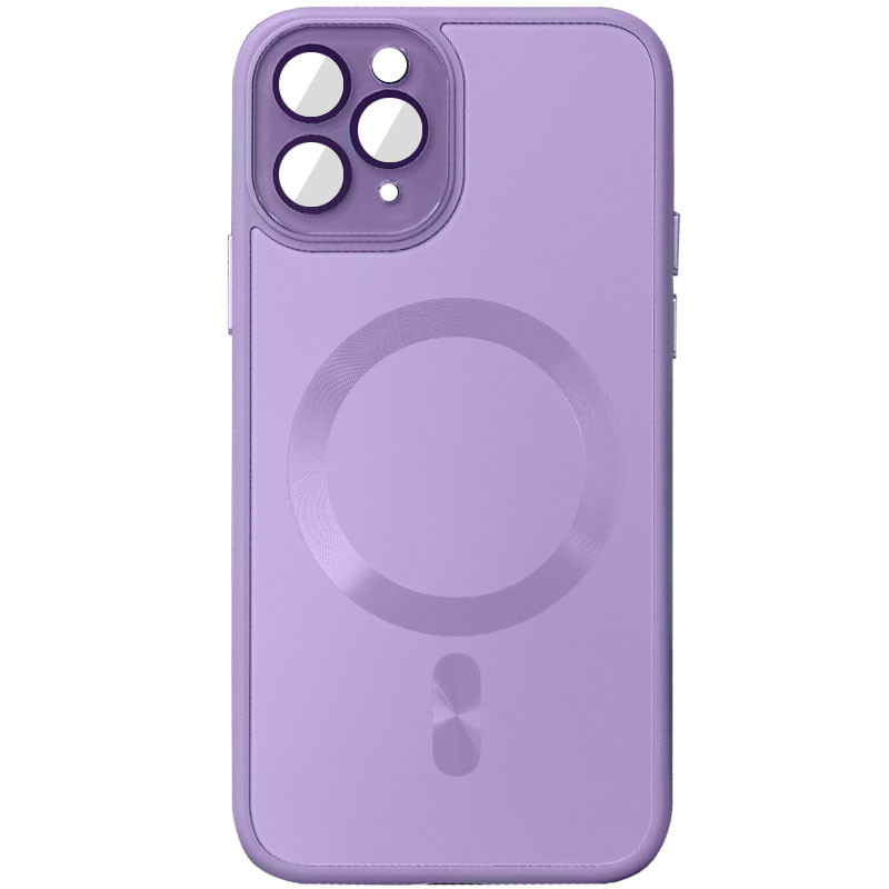 Чохол TPU+Glass Sapphire Midnight with Magnetic Fit для Apple iPhone 14 Pro (6.1") Бузковий / Lilac