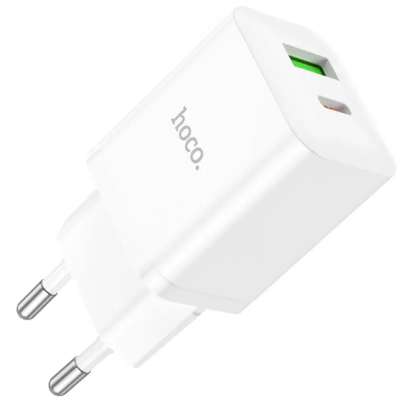 МЗП Hoco N28 Founder PD20W+QC3.0 (1USB-A/1C) White