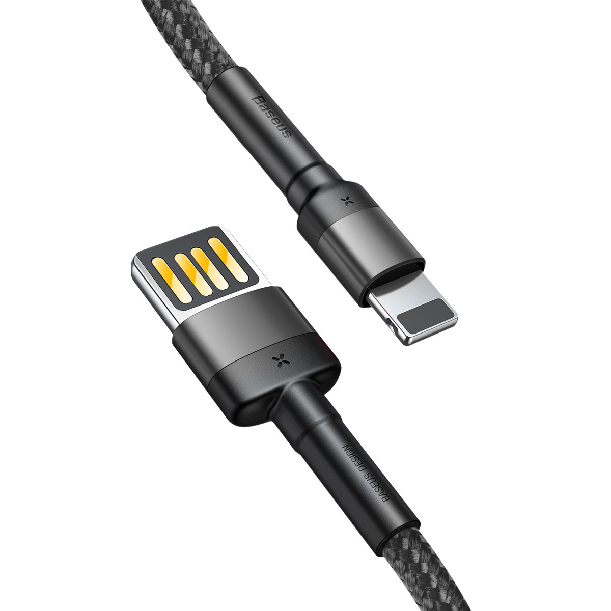 Дата кабель Baseus Cafule USB to Lightning Special Edition 2.4A (1m) (CALKLF-G) Сірий