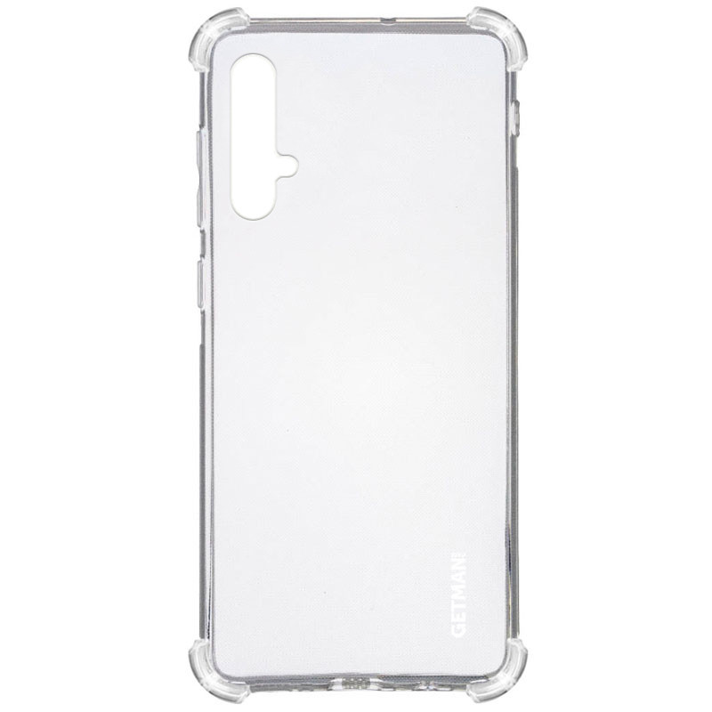 TPU чохол GETMAN Ease logo посилені кути для Huawei Honor 20 / Nova 5T Безбарвний (прозорий)