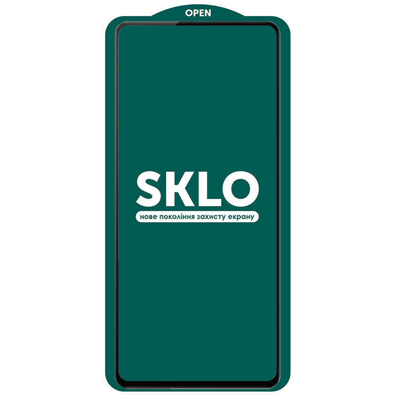 Захисне скло SKLO 5D (тех.пак) для Xiaomi Redmi 12 / 13 / Poco M6 Pro 5G / M6 4G Чорний