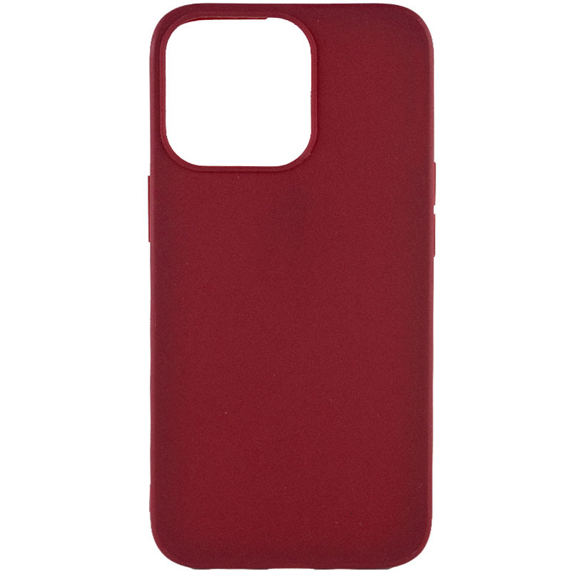 Силіконовий чохол Candy для Apple iPhone 13 Pro (6.1") Бордовий