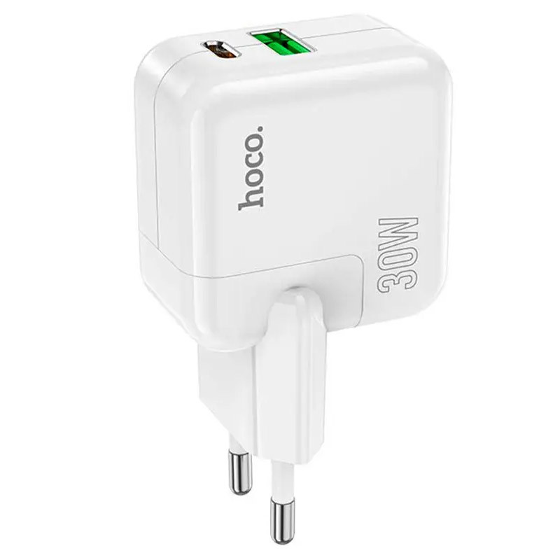 МЗП Hoco C111A PD30W+QC3.0 (1USB-A/1C) White