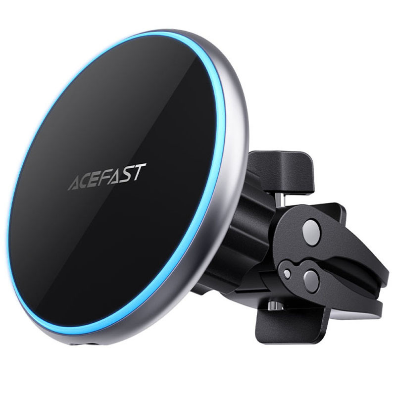 Автотримач з БЗП Acefast D3 magnetic wireless 15W Silver