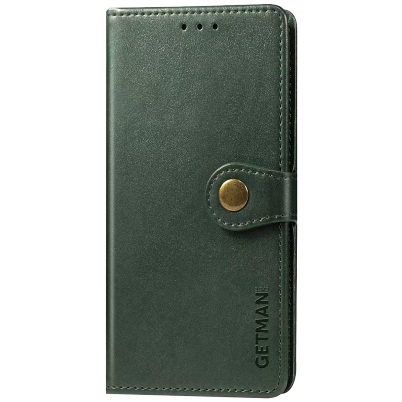 Шкіряний чохол-книжка GETMAN Gallant (PU) для Oppo A58 4G Зелений