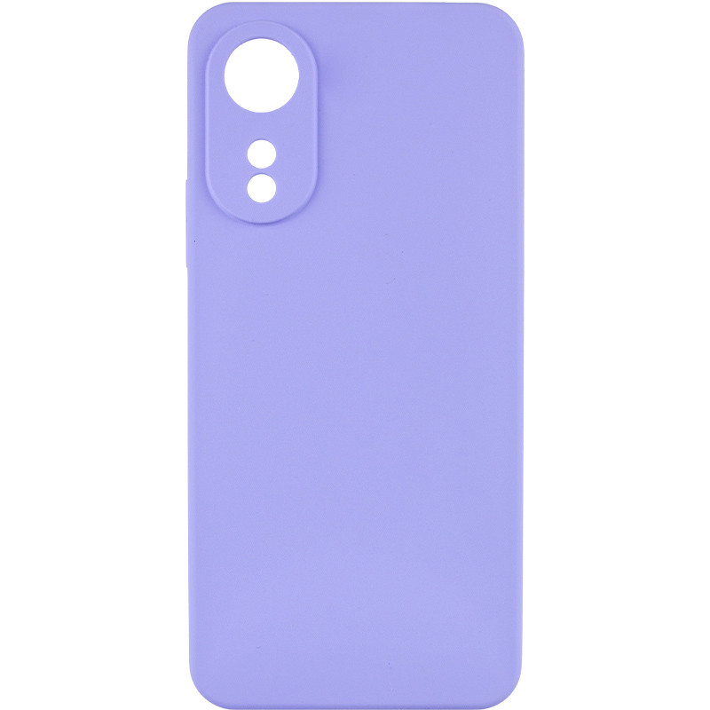 Чохол Silicone Cover Lakshmi Full Camera (AAA) для Oppo A78 4G Бузковий / Dasheen