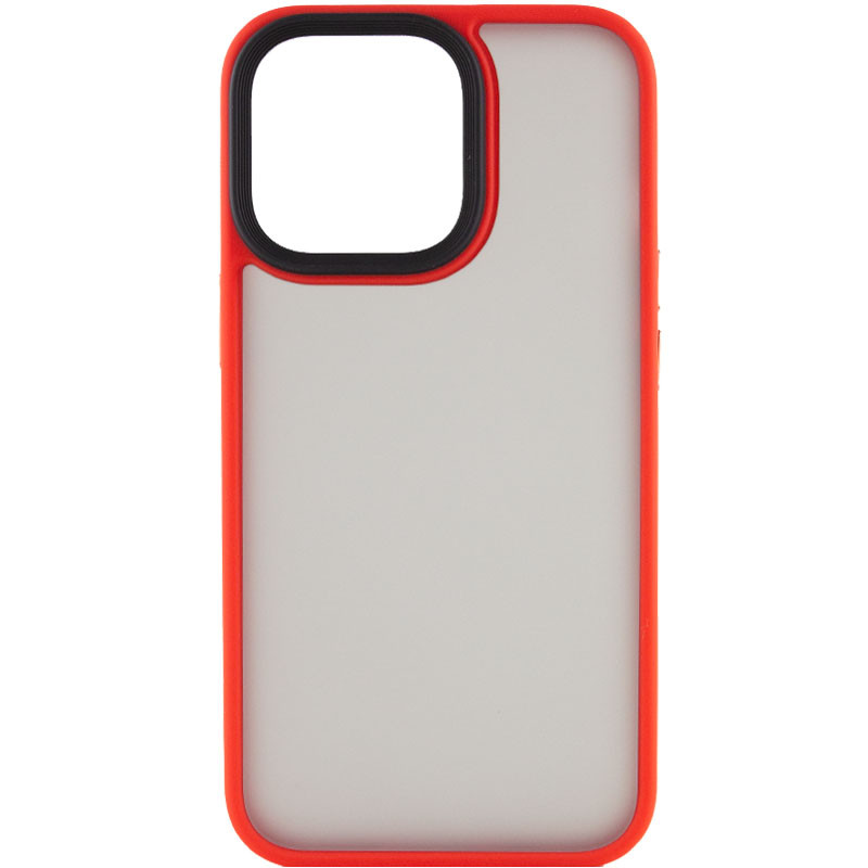 TPU+PC чохол Metal Buttons для Apple iPhone 12 Pro Max (6.7") Червоний / Red