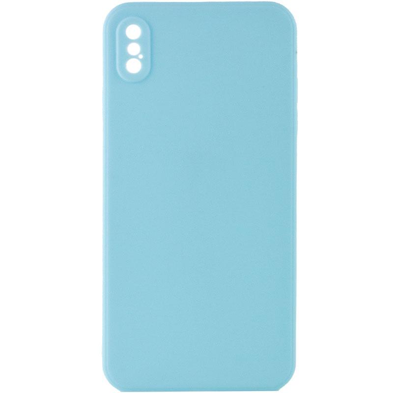 Силіконовий чохол Candy Full Camera для Apple iPhone XS Max (6.5") Бірюзовий / Turquoise