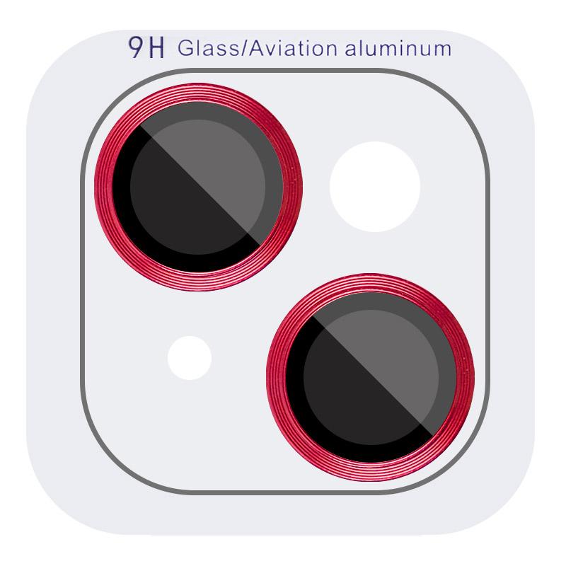 Захисне скло Metal Classic на камеру (у упак.) для Apple iPhone 14 (6.1") / 14 Plus (6.7") Червоний / Red
