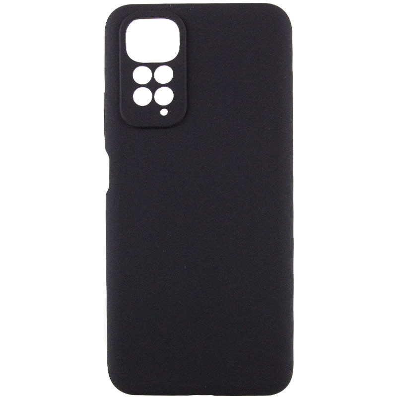 Чохол Silicone Cover Lakshmi Full Camera (AAA) для Xiaomi Redmi Note 11 (Global) / Note 11S Чорний / Black