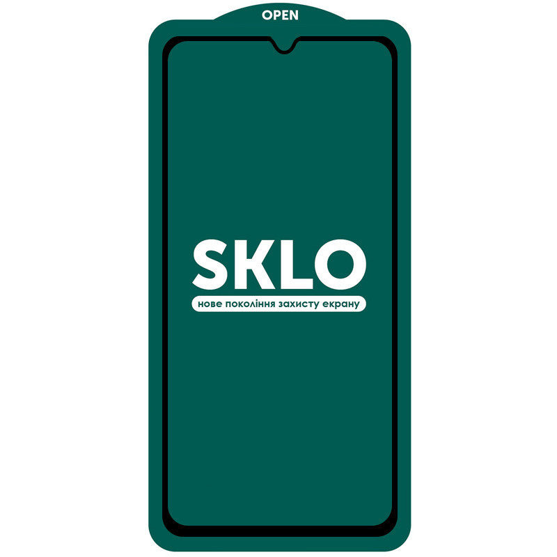 Захисне скло SKLO 5D (тех.пак) для Xiaomi Redmi Note 10 / Note 10s / Poco M5s Чорний