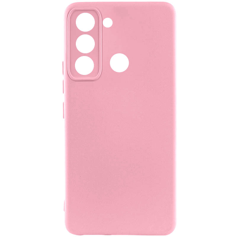 Чохол Silicone Cover Lakshmi Full Camera (AAA) для TECNO Spark 8C Рожевий / Light pink