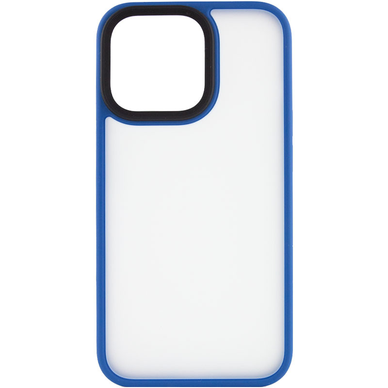 TPU+PC чохол Metal Buttons для Apple iPhone 13 Pro Max (6.7") Блакитний / Light Blue