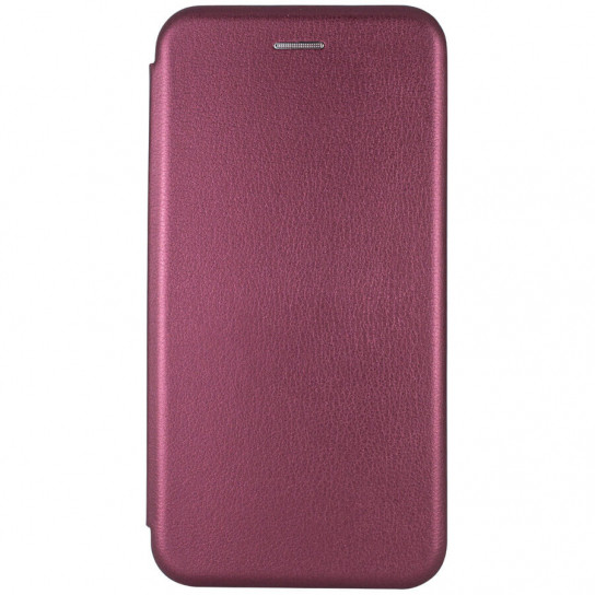 Шкіряний чохол-книжка Classy для Xiaomi Redmi 7 Бордовий