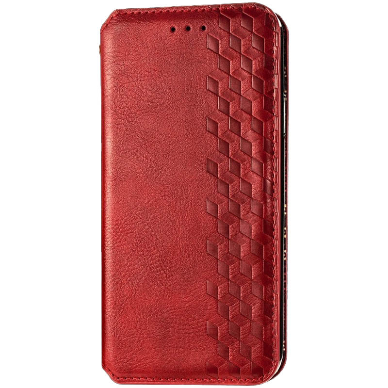 Шкіряний чохол-книжка GETMAN Cubic (PU) для Xiaomi Redmi 9 Червоний