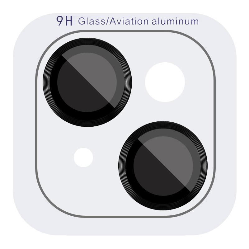 Захисне скло Metal Classic на камеру (у упак.) для Apple iPhone 14 (6.1") / 14 Plus (6.7") Чорний / Midnight