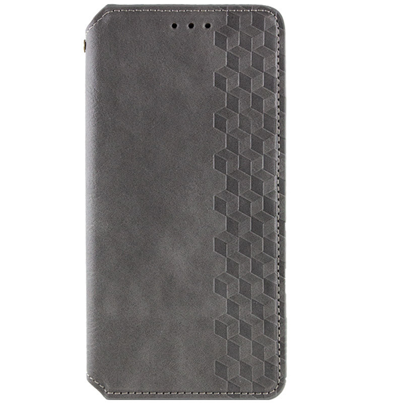 Шкіряний чохол-книжка GETMAN Cubic (PU) для Samsung Galaxy S24+ Сірий