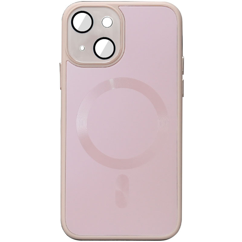 Чохол TPU+Glass Sapphire Midnight with Magnetic Fit для Apple iPhone 14 (6.1") Рожевий / Pink Sand