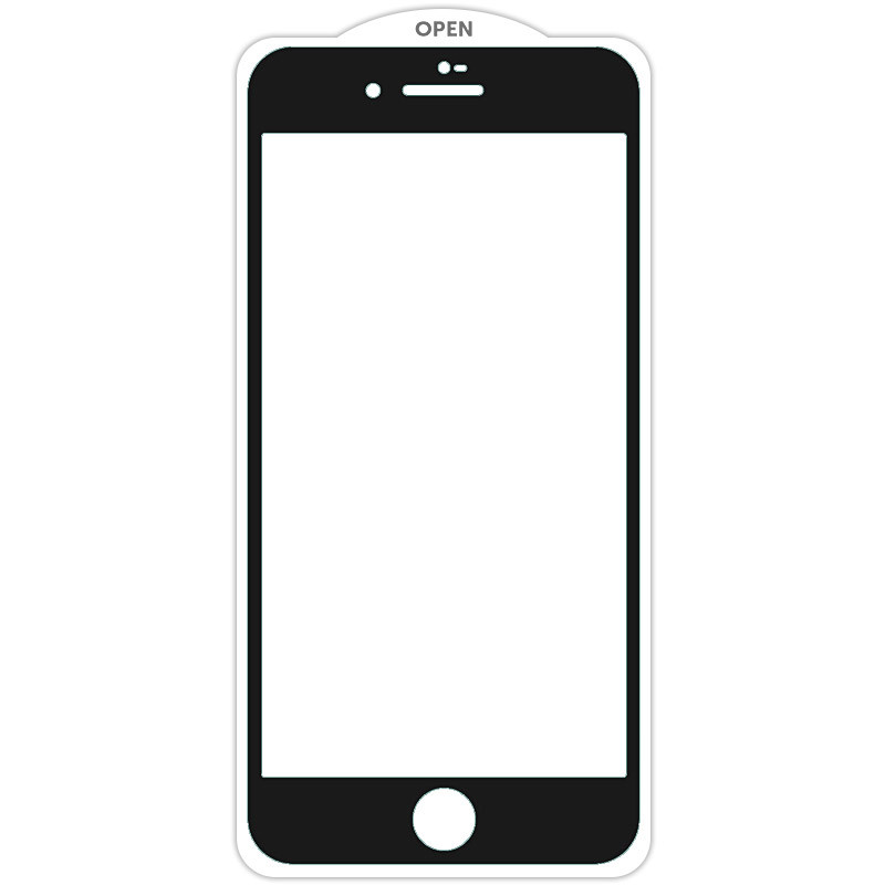 Захисне скло SKLO 5D (тех.пак) для Apple iPhone 7 plus / 8 plus (5.5") Чорний