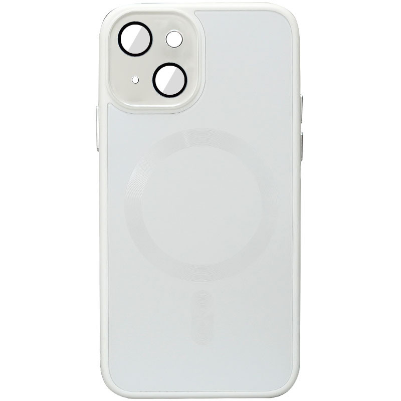 Чохол TPU+Glass Sapphire Midnight with Magnetic Fit для Apple iPhone 14 (6.1") Білий / White