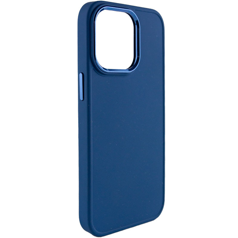 TPU чохол Bonbon Metal Style для Apple iPhone 13 Pro (6.1") Синій / Cosmos blue