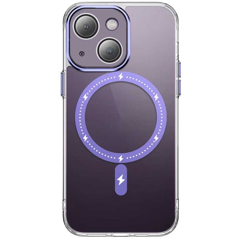 Чохол TPU+PC Colorful with Magnetic Fit для Apple iPhone 14 (6.1") Purple