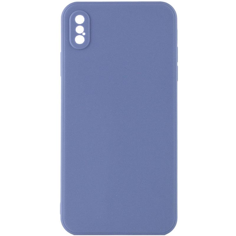 Силіконовий чохол Candy Full Camera для Apple iPhone XS Max (6.5") Блакитний / Mist blue