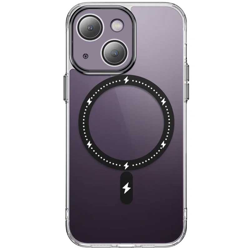 Чохол TPU+PC Colorful with Magnetic Fit для Apple iPhone 14 (6.1") Black