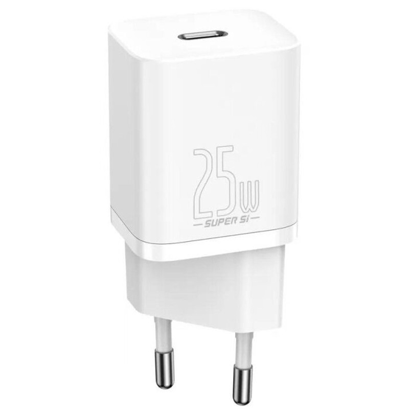 МЗП Baseus Super Si Quick Charger PD25W (1USB-C) (CCSP) Білий