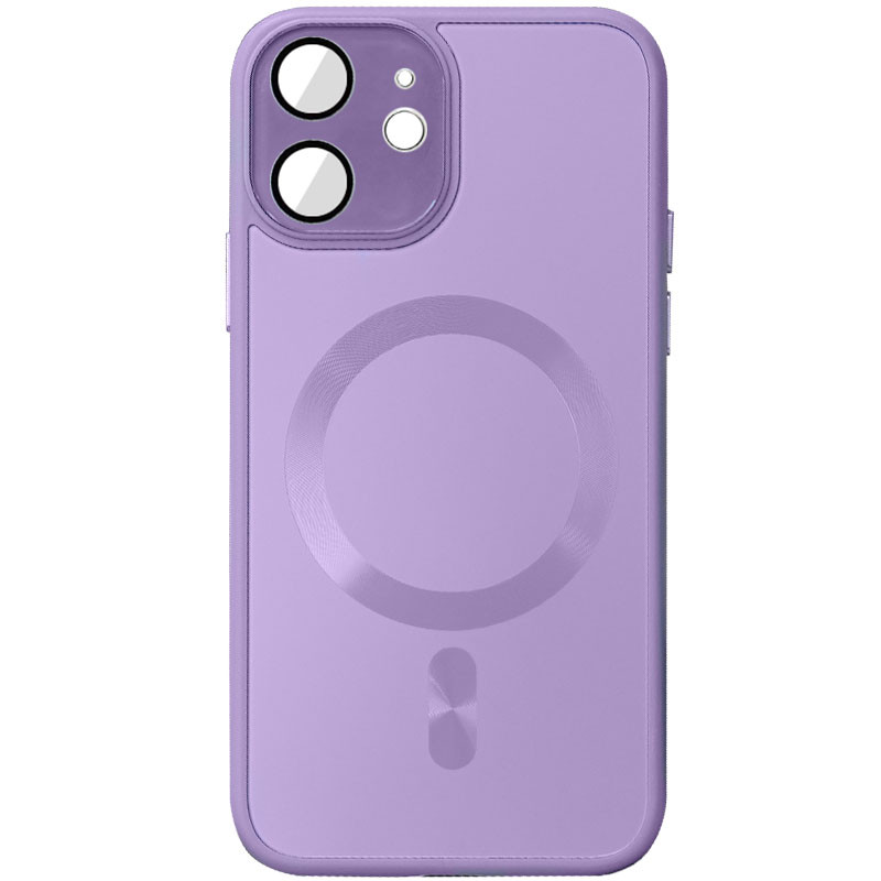 Чохол TPU+Glass Sapphire Midnight with Magnetic Fit для Apple iPhone 12 (6.1") Бузковий / Lilac