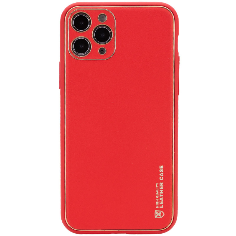 Шкіряний чохол Xshield для Apple iPhone 12 Pro (6.1") Червоний / Red