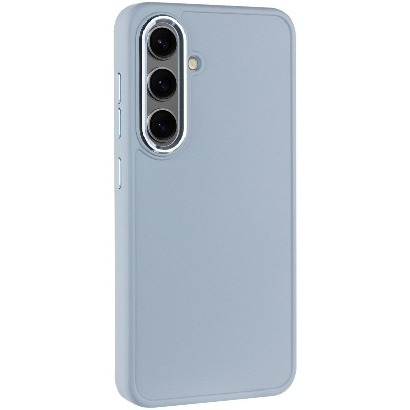 TPU чохол Bonbon Metal Style для Samsung Galaxy S23+ Блакитний / Mist blue