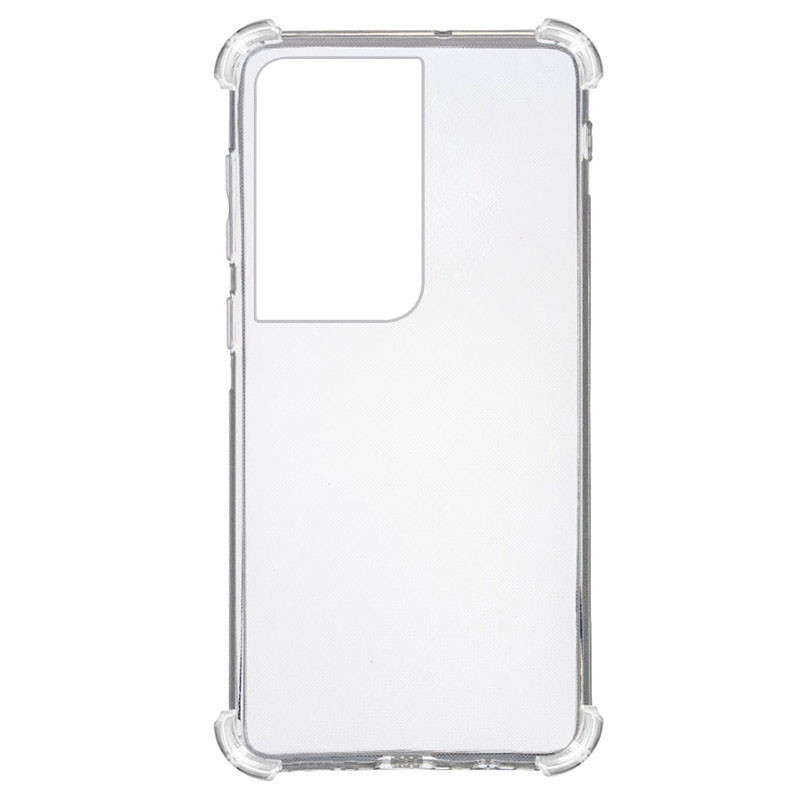 TPU чохол GETMAN Ease logo посилені кути для Samsung Galaxy S21 Ultra Безбарвний (прозорий)