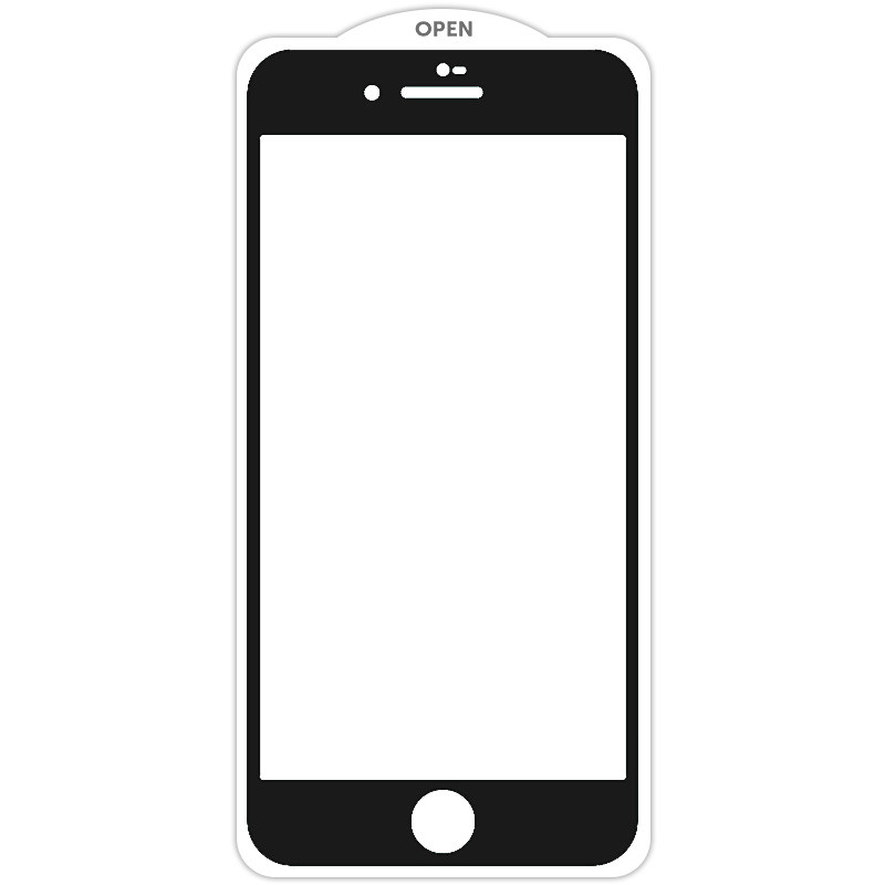 Захисне скло SKLO 5D (тех.пак) для Apple iPhone 7 / 8 / SE (2020) (4.7") Чорний