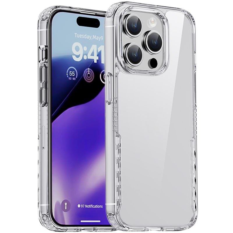 Чохол TPU+PC Multi-Color для Apple iPhone 15 Pro (6.1") Clear