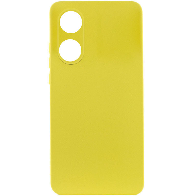 Чохол Silicone Cover Lakshmi Full Camera (A) для Oppo A58 4G Жовтий / Flash