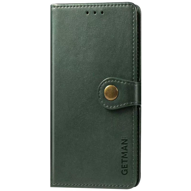 Шкіряний чохол-книжка GETMAN Gallant (PU) для Xiaomi Redmi Note 9s / Note 9 Pro / Note 9 Pro Max Зелений