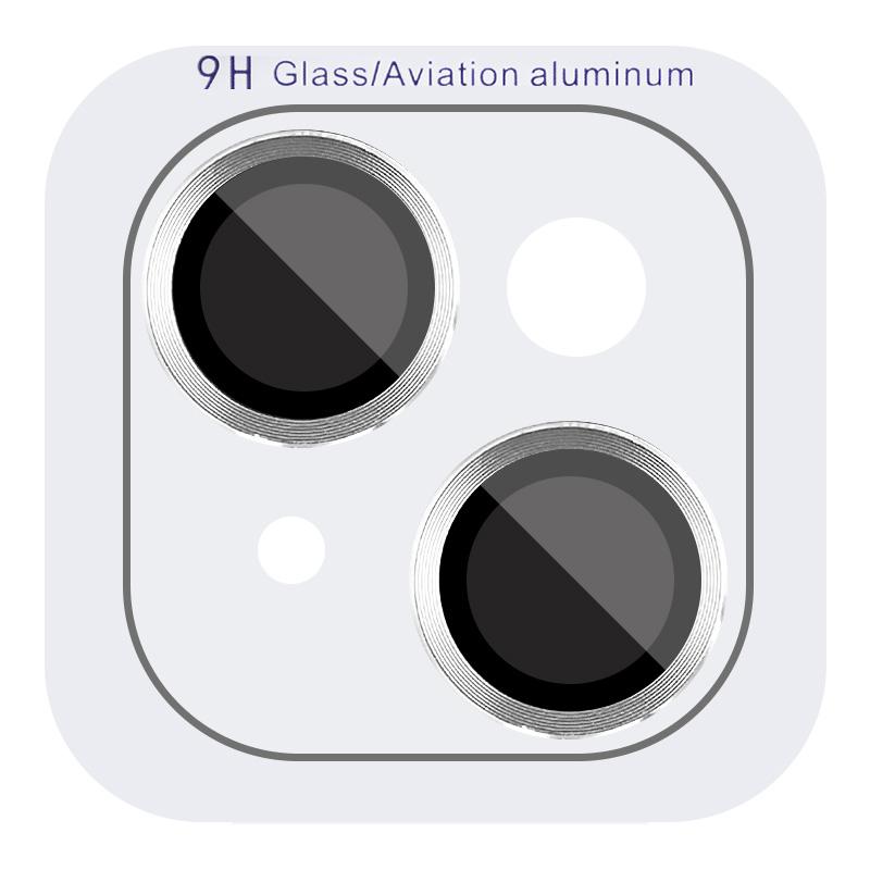Захисне скло Metal Classic на камеру (у упак.) для Apple iPhone 14 (6.1") / 14 Plus (6.7") Срібний / Silver