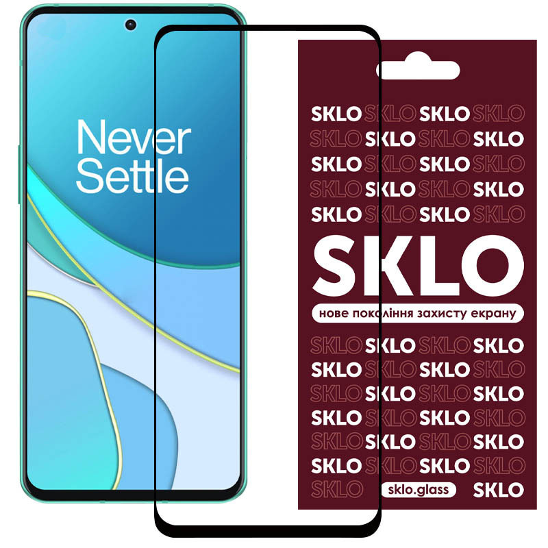 Захисне скло SKLO 3D для Realme 10 Pro 5G Чорний