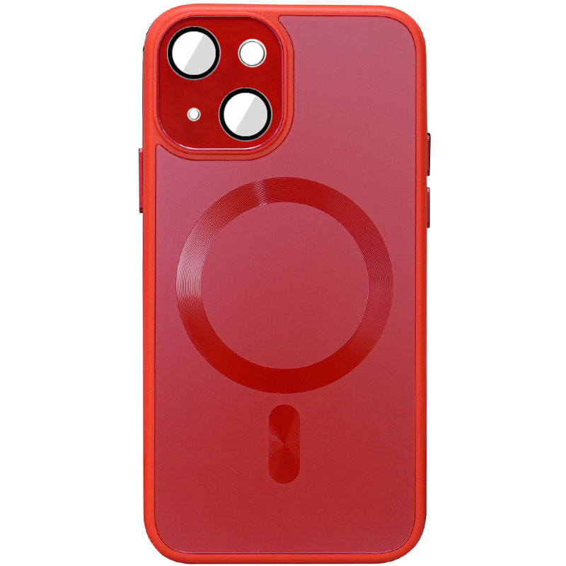 Чохол TPU+Glass Sapphire Midnight with Magnetic Fit для Apple iPhone 14 (6.1") Червоний / Red