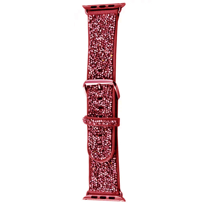 Ремінець Bling World Rock Diamond для Apple Watch 38/40/41/42mm(ser.10) Червоний
