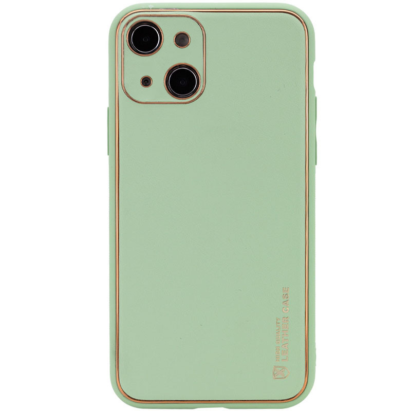 Шкіряний чохол Xshield для Apple iPhone 14 (6.1") Зелений / Pistachio