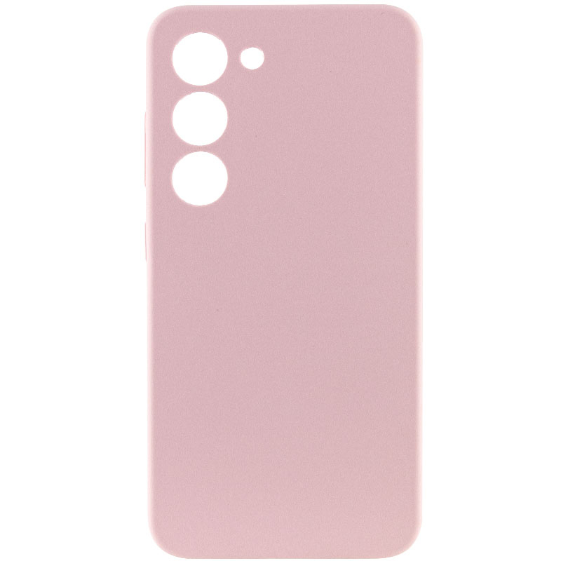 Чохол Silicone Cover Lakshmi Full Camera (AAA) для Samsung Galaxy S22 Рожевий / Pink Sand