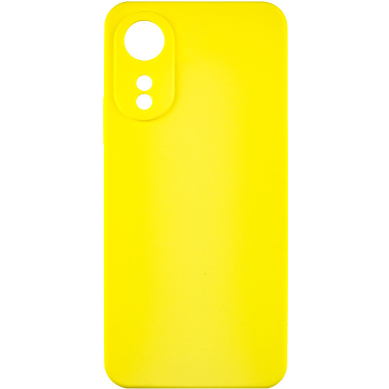 Чохол Silicone Cover Lakshmi Full Camera (AAA) для Oppo A78 4G Жовтий / Yellow