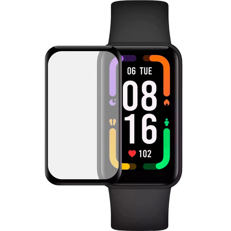 Полімерна плівка 3D (full glue) (тех.пак) для Xiaomi Redmi Smart Band 2 Чорний