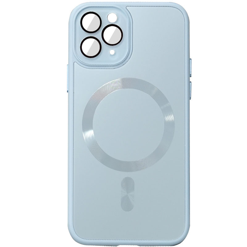 Чохол TPU+Glass Sapphire Midnight with Magnetic Fit для Apple iPhone 13 Pro (6.1") Блакитний / Blue